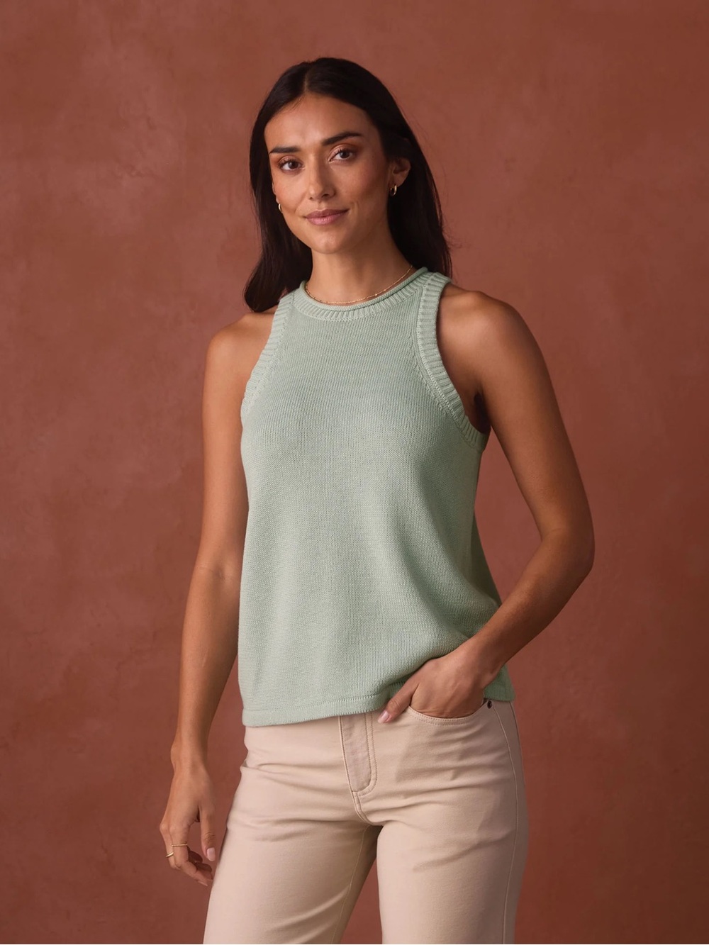 The Normal Brand wanderlust hi neck tank